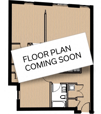 Floor plan for 2 beds, 1 bath, 961 sqft